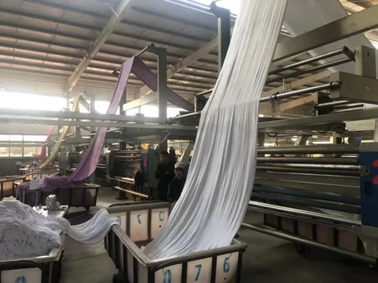 Processo de acabamento têxtil usa máquina de stenter têxtil para sistema de aquecimento de óleo de transferência de calor